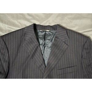 44R Men’s Boggi Milano Pinstripe Blazer – Italian Wool  Lxury Reda Super 100’s